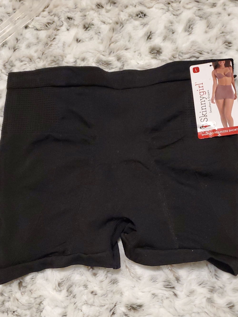 Skinnygirl Black Seamless Shaping Bike Shorts
